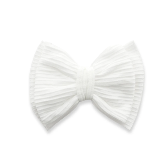 Ribbed Bow Clip
