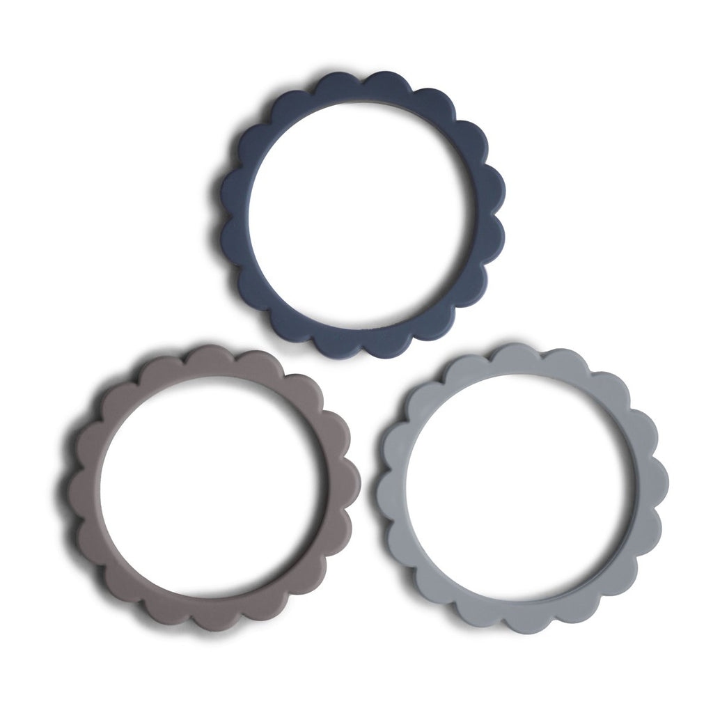 Flower Teething Bracelet 3-Pack