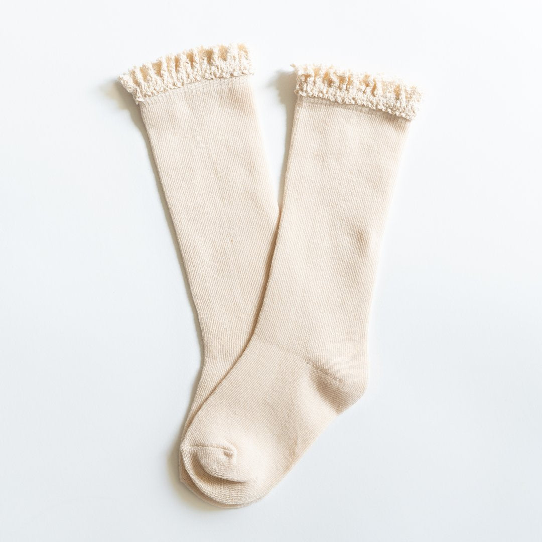 Lace Top Knee High Socks