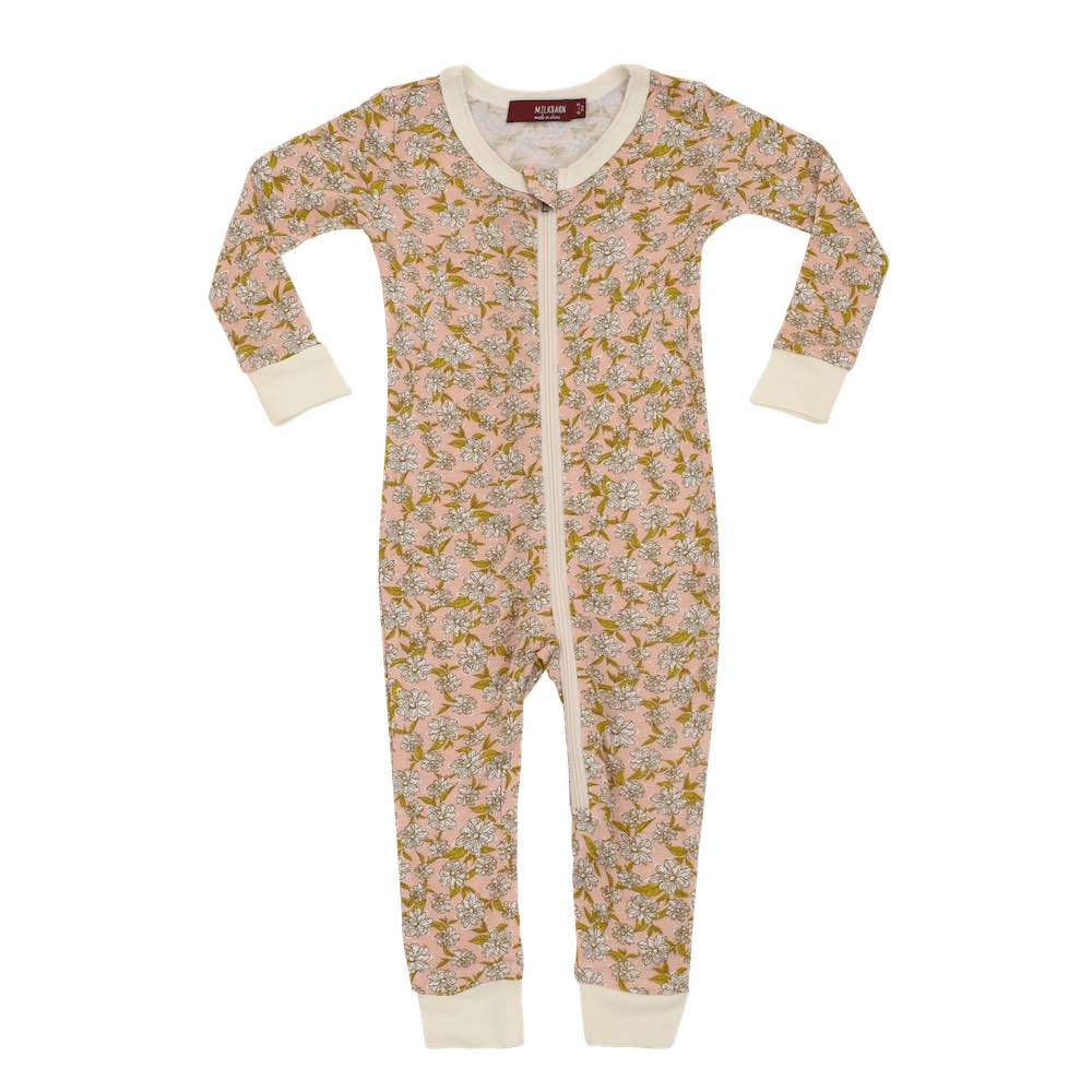 Milkbarn Organic Zipper Pajamas