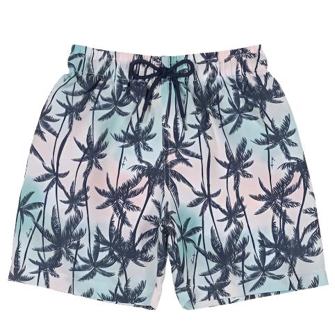 Blue Palm Tree Boardshorts