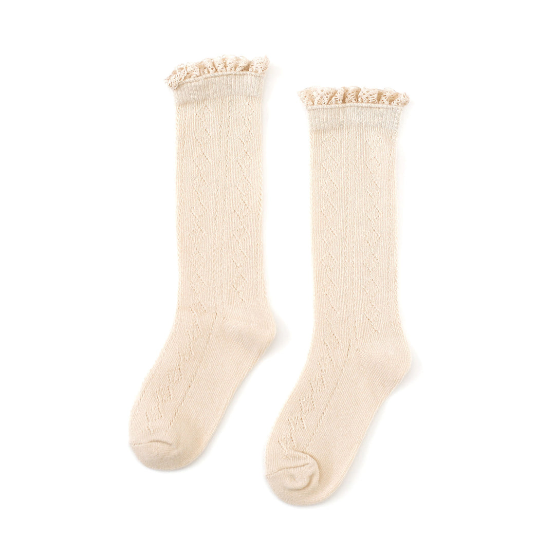 Fancy Lace Knee High Socks